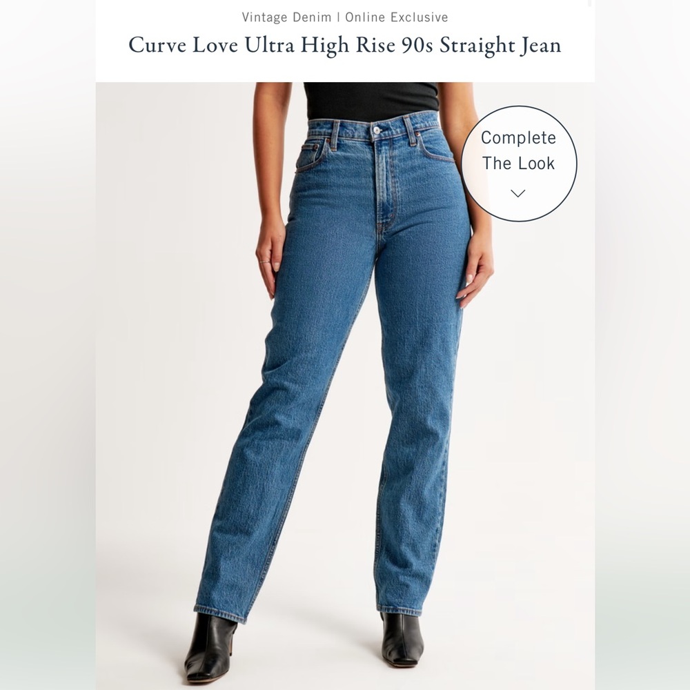 Curve Love Ultra High Rise 90s Straight Jean